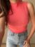 Blusa Regata gola alta - Rosa Coral