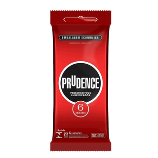 PRESERVATIVO LUBRIFICADO COM 6 UNIDADES PRUDENCE