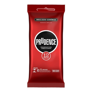 PRESERVATIVO LUBRIFICADO COM 12 UNIDADES PRUDENCE