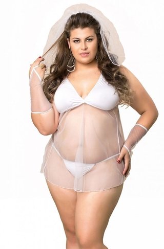 FANTASIAS NOIVINHA PLUS SIZE