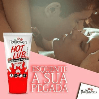 HOT LUB GEL DESLIZANTE BEIJÁVEL 25G HOT FLOWERS