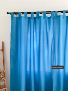 CORTINAS DE AMBIENTE TROPICAL MECÁNICO | TURQUESA - comprar online