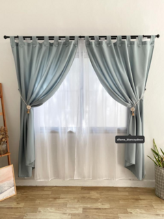 CORTINAS DE AMBIENTE TROPICAL MECÁNICO | GRIS VERDOSO - comprar online