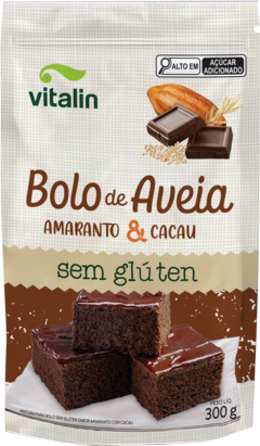 Mistura Bolo Aveia, Amaranto e Cacau Vitalin 300g