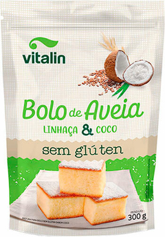 Mistura Bolo Aveia, Linhaça e Coco Vitalin 300g - comprar online