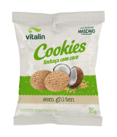 Cookies Linhaça Dourada com Coco Vitalin 30g