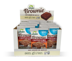 Display 8 un - Brownie Cappuccino Zero Açúcar Vitalin 35G