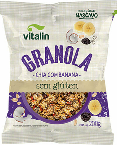 Granola Chia com Banana Vitalin 200g - comprar online