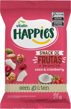Happies Bites Frutas Coco Cranberry Vitalin 25G