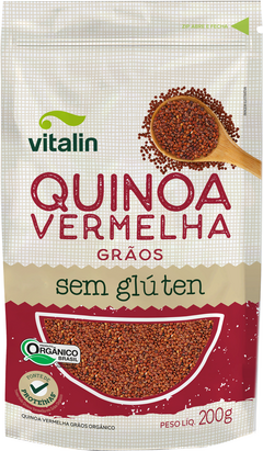Quinoa Real Vermelha Grãos Orgânica Vitalin 200g