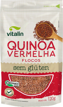 Quinoa Real Vermelha Flocos Orgânica Vitalin 120g