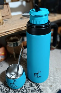 Set De Termo Mate Y Bombilla Pico Cebador 1l Rolan Termico - tienda online