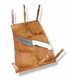 Tabla de Picada 6 Cavidades Reversible + Cuchillo + Pinches - comprar online