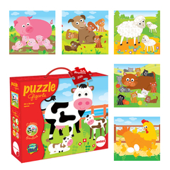 PUZZLE 9 PIEZAS - FAMILIAS ANIMALES