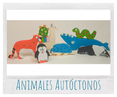 PACK DE ANIMALES- MADERA-