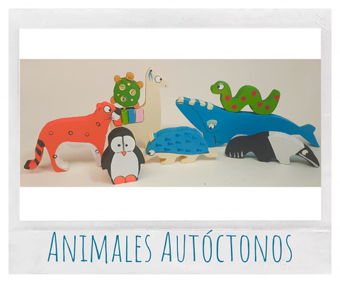 PACK DE ANIMALES- MADERA-