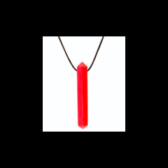 COLLAR MORDILLO DIAMANTE ROJO