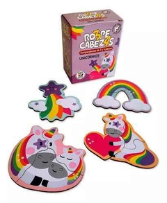 ROMPECABEZAS X 4 DE 3 Y 4 PIEZAS - UNICORNIOS - comprar online