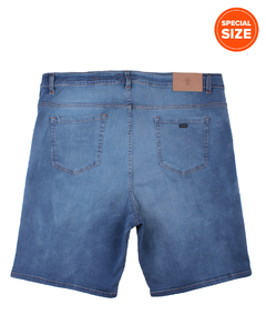 BERMUDA JE STRAIGHT BIG SIZE BLUE WASHED 22` (01686I8)