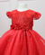 Vestido Isabel - Tule Vermelho | Vestido em Renda Renascença - comprar online