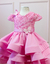 Vestido Babados Rosa | Vestido em Renda Renascença - comprar online