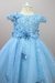 Vestido Talita Borboletas Azul | Vestido em Renda Renascença - comprar online