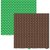 Papel Básico Pixel Game 8702 OK Scrapbook - Marrom e Verde