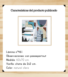 Composición Tarde Urbana 60x70 passepartout - comprar online