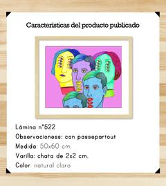 Personajes Pop - 50x60 y passepartout en internet