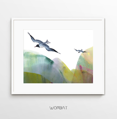 Paisaje Tonal unakita con Gaviotas - comprar online