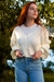 TRICOT CARDIGAN CROPPED OFF WHITE - comprar online