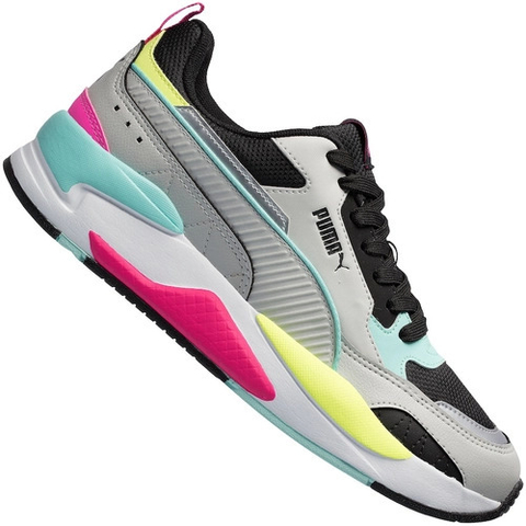 Tenis Puma X Ray 2 Square BDP Feminino Cinza Rosa
