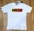 Camiseta HD Faixa Logo Colorida Lycra Masculina - Branco