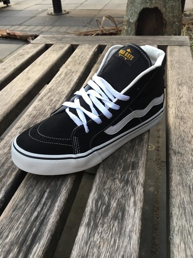 Tênis De Skate Hi Top Old School Preto/vermelho Mad Rats