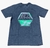 CAMISETA QUIKSILVER LOGO HEXAGONO - CINZA/VERDE