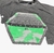 CAMISETA QUIKSILVER LOGO HEXAGONO - CINZA/VERDE na internet