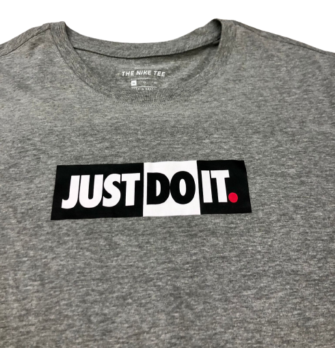 Camiseta nike just do it cinza cheap