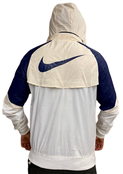 Corta vento nike branco sale e cinza
