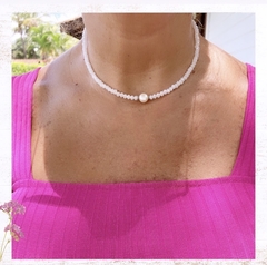 Choker cristal - Branco - comprar online