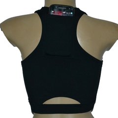 TOP de Corrida com Bolso Preto - corrabem