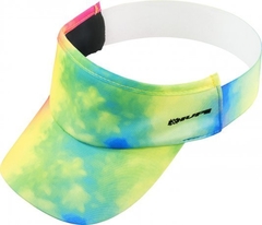 Viseira para Corrida HUPI Tie-Dye Verde/Amarelo - comprar online