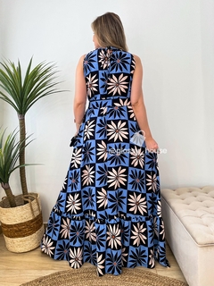 Vestido Grace Azul Floral na internet