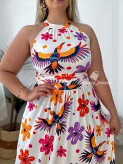 Vestido Alana Pássaro Floral - comprar online