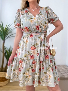 Vestido Luísa Floral Curto - comprar online