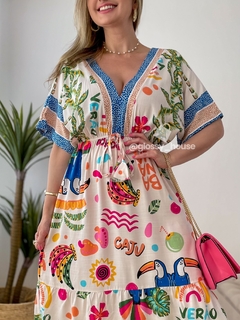 Vestido Luara Mix Tropical Claro - comprar online