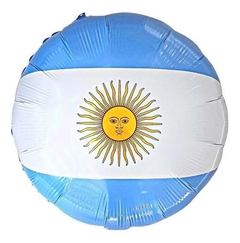 Globo bandera Argentina redondo 45cm aprox