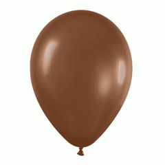 Globo chocolate 10" x5 unidades