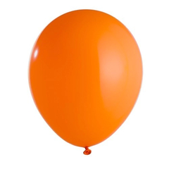 Globo naranja 10" x5 unidades