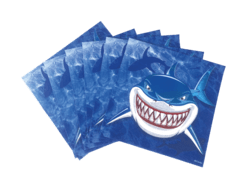 Servilleta tiburón iridiscente x12 unidades