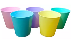 Vaso Eco plástico x1 unidad (6 opciones de color a elegir)